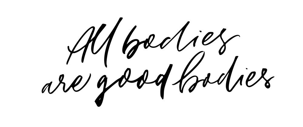 All bodies are good hand drawn vector lettering. Modern brush calligraphy.